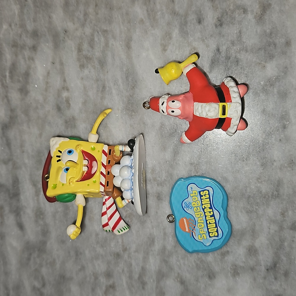 Nickelodeon / Viacom SpongeBob & Patrick Christmas Ornaments